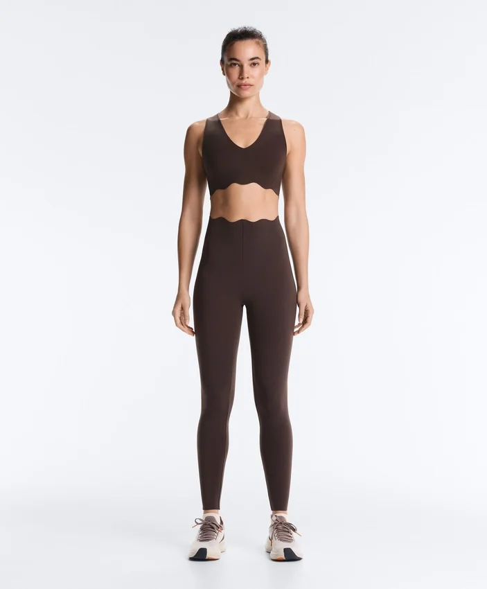 Wavy Medium Support Compressive Sports Bra Wavy Medium Support Compressive Sports Bra