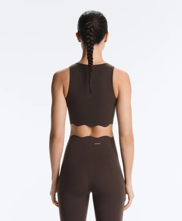 Wavy Medium Support Compressive Sports Bra Wavy Medium Support Compressive Sports Bra