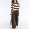 Wide-Leg 100% Cotton Poplin Trousers Wide-Leg 100% Cotton Poplin Trousers