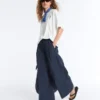 Wide-Leg 100% Cotton Poplin Trousers Wide-Leg 100% Cotton Poplin Trousers