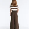 Wide-Leg 100% Cotton Poplin Trousers Wide-Leg 100% Cotton Poplin Trousers