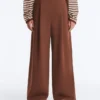 Wide-Leg High-Rise Cotton Piqué Trousers Wide-Leg High-Rise Cotton Piqué Trousers