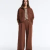 Wide-Leg High-Rise Cotton Piqué Trousers Wide-Leg High-Rise Cotton Piqué Trousers