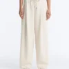 Wide-Leg Piqué Pleat Trousers with Cotton Wide-Leg Piqué Pleat Trousers with Cotton