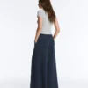 Wide-Leg Pique Trousers with Cotton Wide-Leg Pique Trousers with Cotton