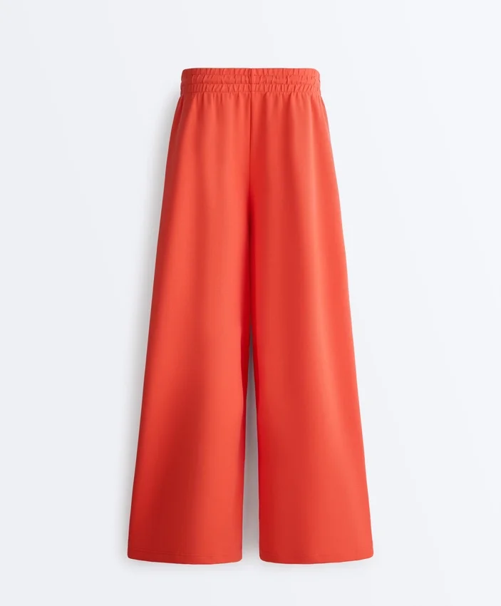 Wide-Leg Pleated Piqué Cotton Trousers Wide-Leg Pleated Piqué Cotton Trousers