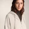 Wide Sleeve Hooded Jacket with Cotton Wide Sleeve Hooded Jacket with Cotton