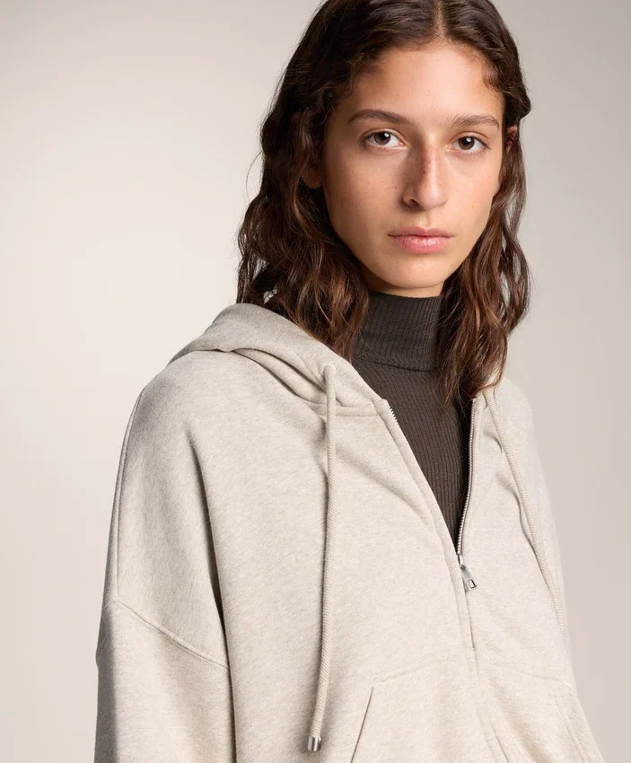 Wide Sleeve Hooded Jacket with Cotton Wide Sleeve Hooded Jacket with Cotton