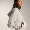 Wide Sleeve Hooded Jacket with Cotton Wide Sleeve Hooded Jacket with Cotton