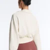 Wrap Polo Neck Sweatshirt with Soft-Touch Modal Wrap Polo Neck Sweatshirt with Soft-Touch Modal