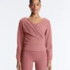 Wrap Rib Brushed Modal Sweatshirt Wrap Rib Brushed Modal Sweatshirt