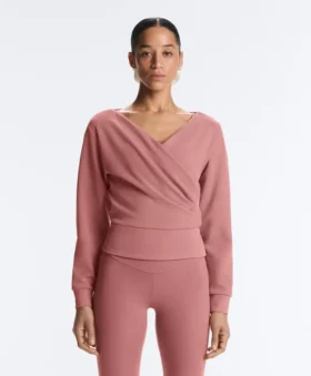 Wrap Rib Brushed Modal Sweatshirt Wrap Rib Brushed Modal Sweatshirt