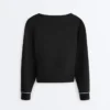 Wrap Sweatshirt with Contrast Piping and Modal Wrap Sweatshirt with Contrast Piping and Modal